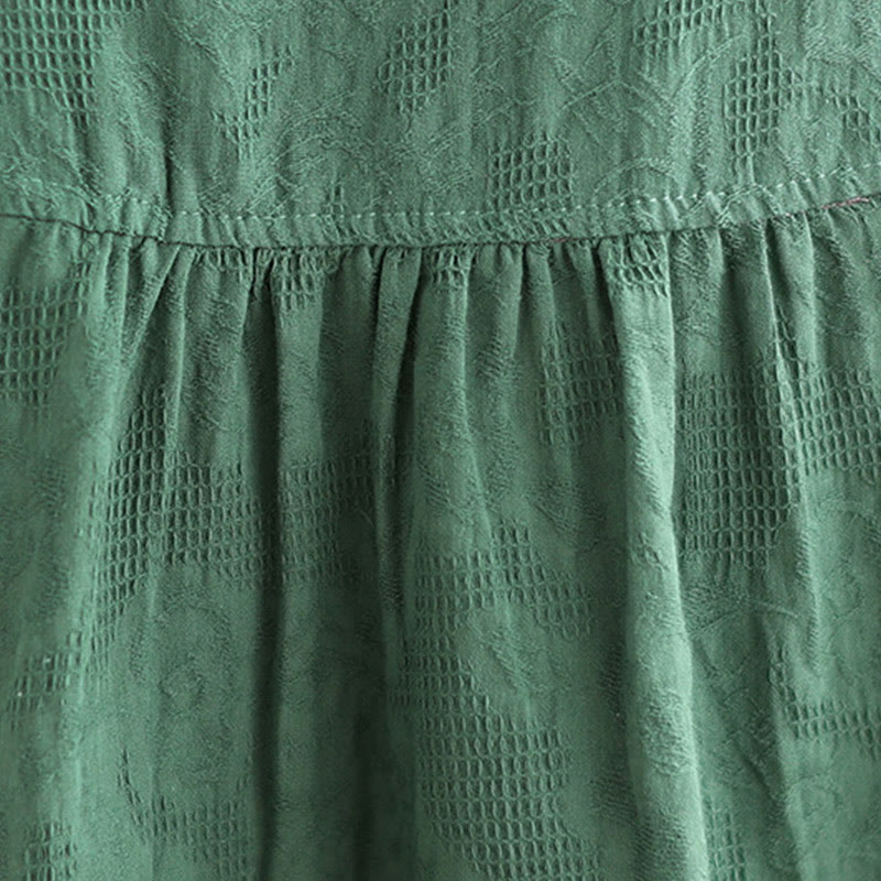 Buddha Stones 2点セット 花柄 カエルボタン シャツ コットン ハーレムパンツ ポケット付き - image 11