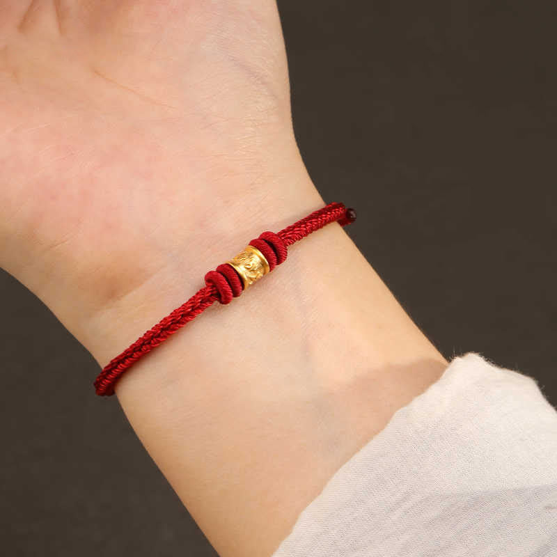 Buddha Stones チベットのハンドメイド999ゴールド製「オーム・マニ・パドメ・フム」幸運の守護ブレスレット - image 3