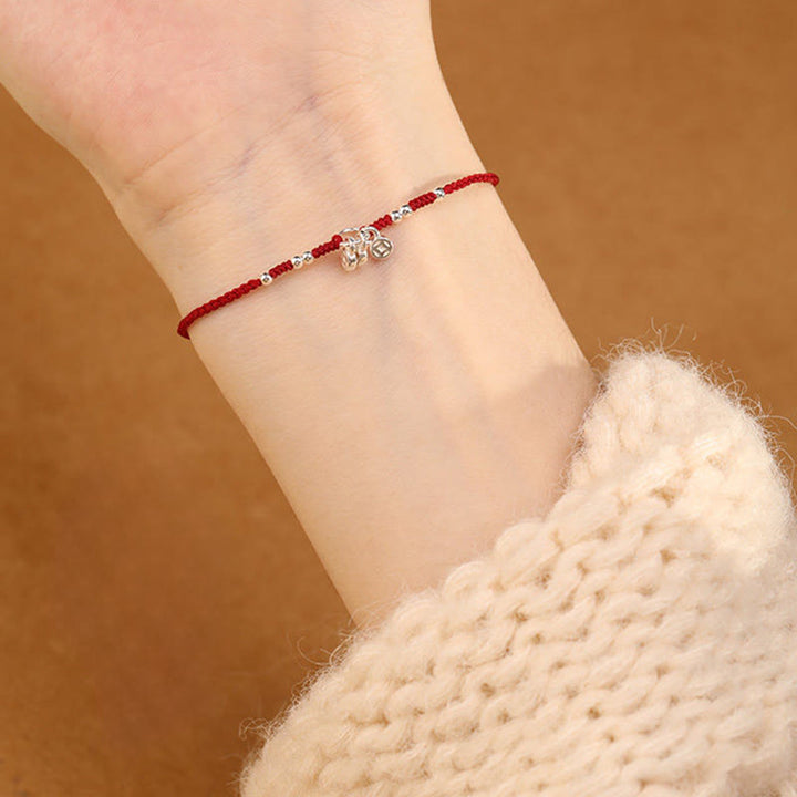 Buddha Stones 手作り925スターリングシルバー銅コインデザイン保護強度超薄型ブレスレットアンクレット - image 10