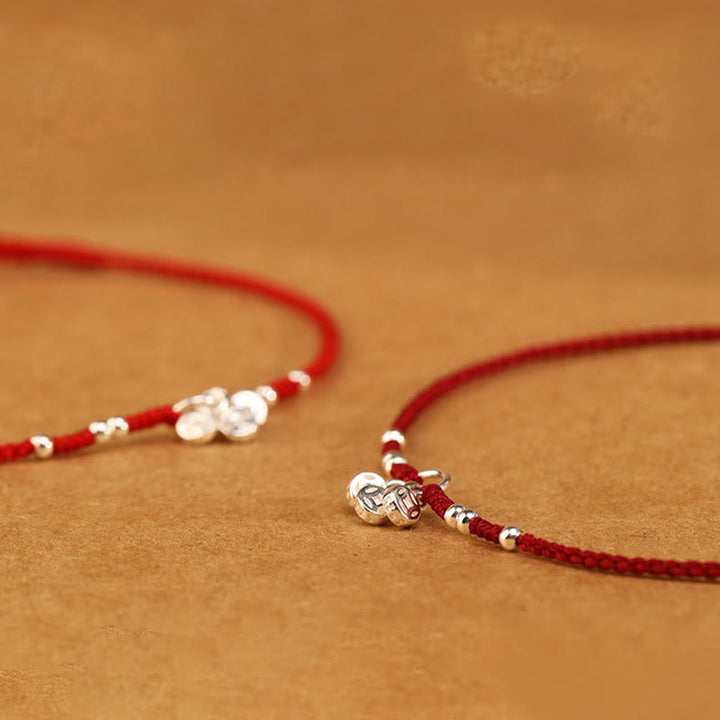 Buddha Stones 手作り925スターリングシルバー銅コインデザイン保護強度超薄型ブレスレットアンクレット - image 13