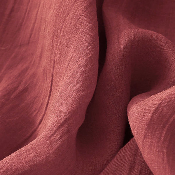 Buddha Stones無地刺繍入り半袖ミディ丈ワンピース（ポケット付き） - image 19