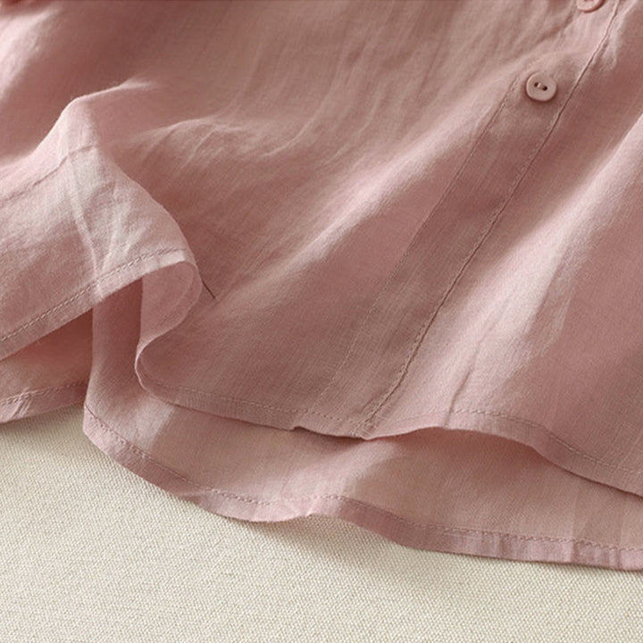 Buddha Stones 夏用花柄クルーネック半袖レディースポリエステルシャツ - image 9