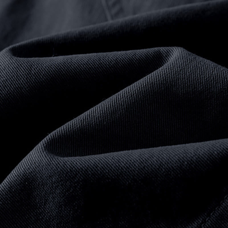 Buddha Stones 春の無地ラペル長袖レディースコットンシャツ（ポケット付き） - image 18