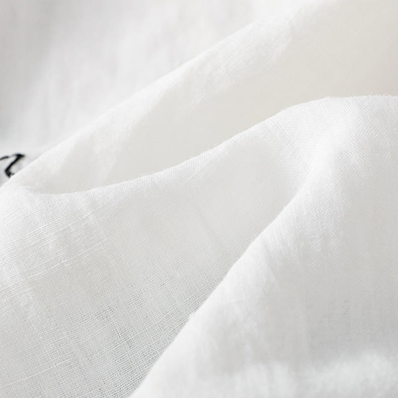 Buddha Stones コーラルひょうたん柄クルーネック半袖レディースポリエステルシャツ - image 15