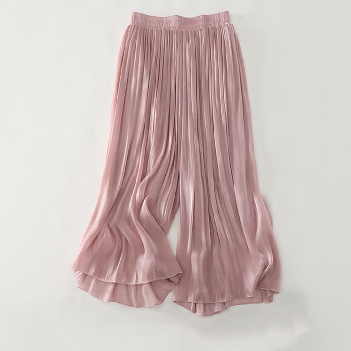 Buddha Stones 夏用無地レディースポリエステルパンツ - ピンク - US8-10，UK/AU12-14，EU40-42 (2XL) - image 15