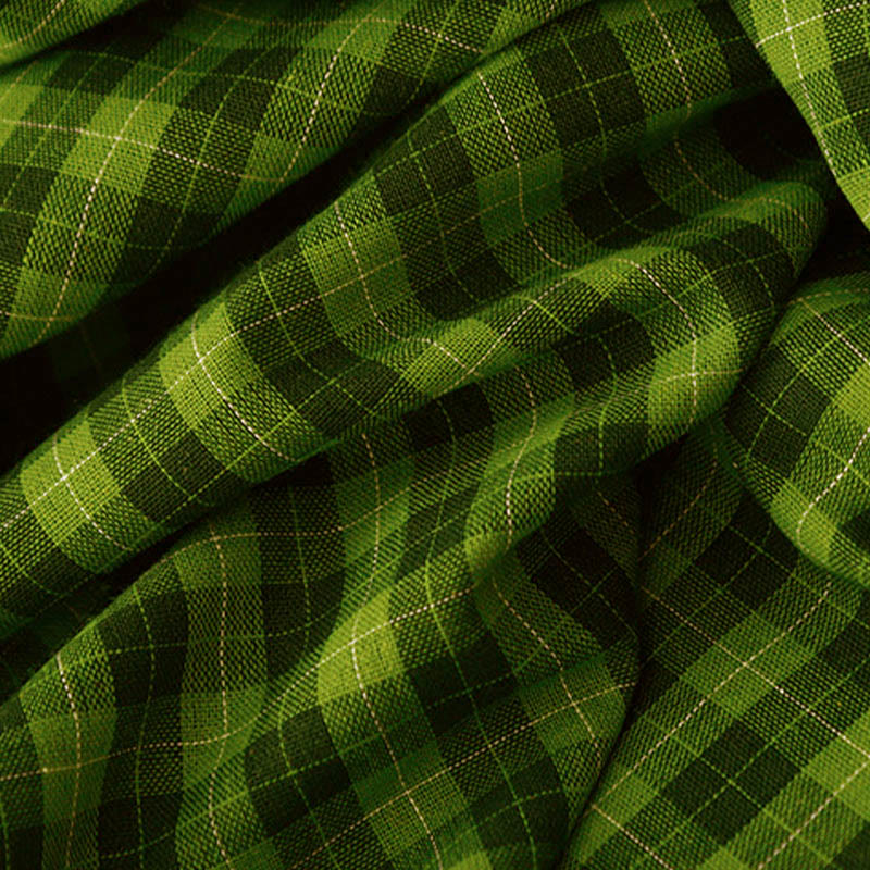 Buddha Stones ポケット付きノースリーブチェック柄サマーミディド​​レス - image 10