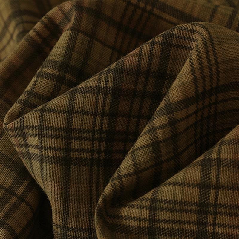 Buddha Stones 春のチェック柄デザイン レディース ハーレムパンツ 7-8丈 ポケット付き - image 12