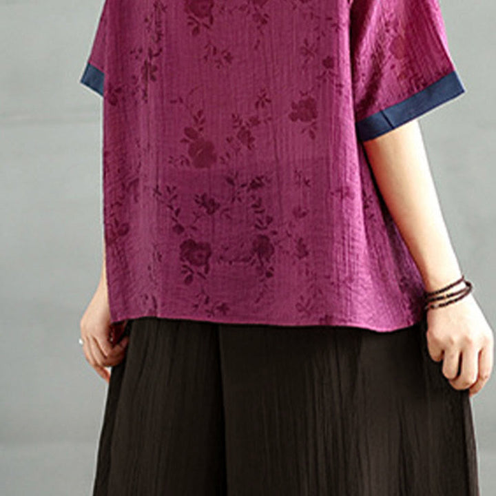 Buddha Stones 無地 伸縮性ウエストデザイン カプリ クロップド丈 レディース ワイドレッグパンツ - image 10