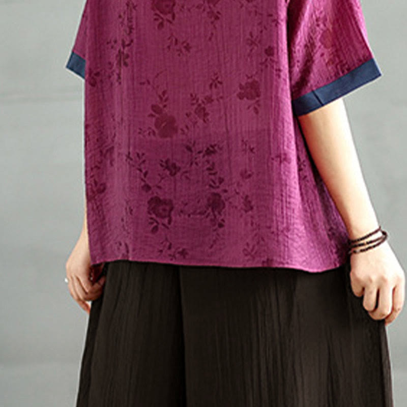 Buddha Stones 無地 伸縮性ウエストデザイン カプリ クロップド丈 レディース ワイドレッグパンツ - image 10