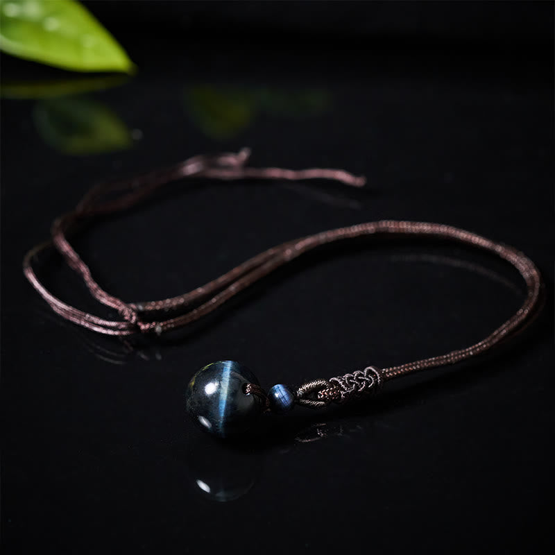 Buddha Stones タイガーアイ シルバーシーンオブシディアン ゴールドシーンオブシディアン レインボーオブシディアン ポジティブネックレスペンダント - image 3