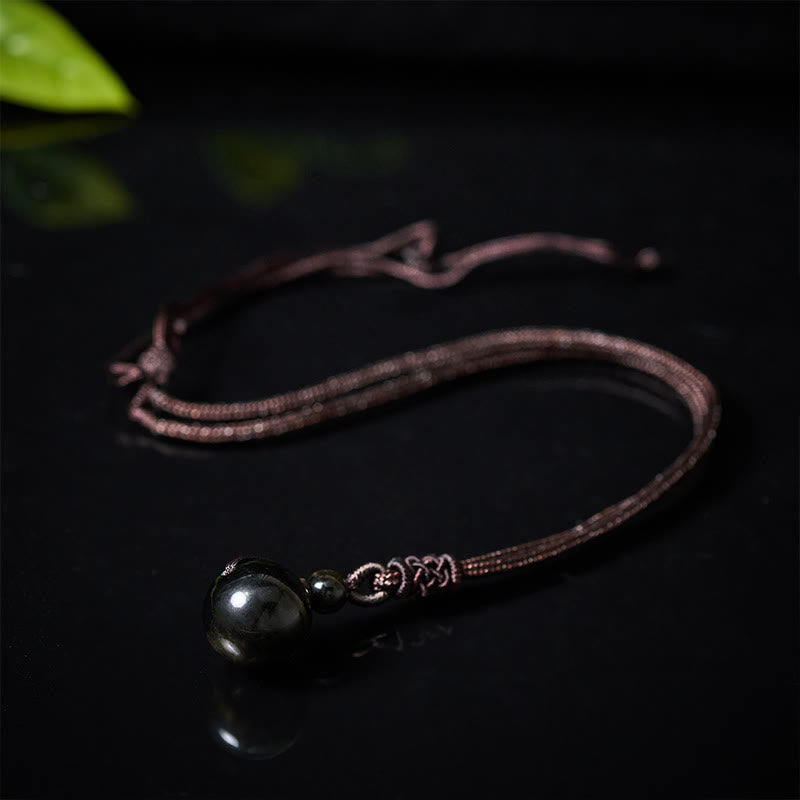 Buddha Stones タイガーアイ シルバーシーンオブシディアン ゴールドシーンオブシディアン レインボーオブシディアン ポジティブネックレスペンダント - image 11