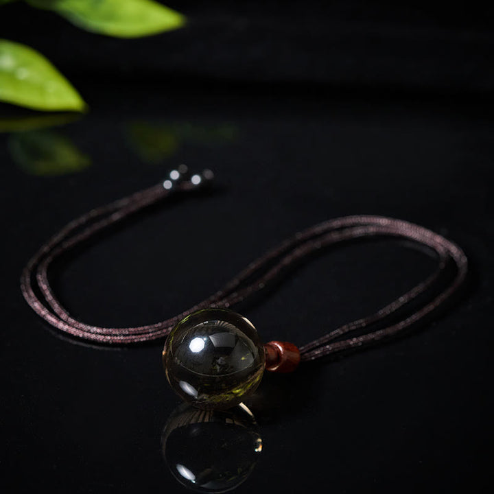 Buddha Stones ホワイトクリスタル ピンククリスタル タイガーアイ スモーキークォーツ プロテクションネックレスペンダント - image 35