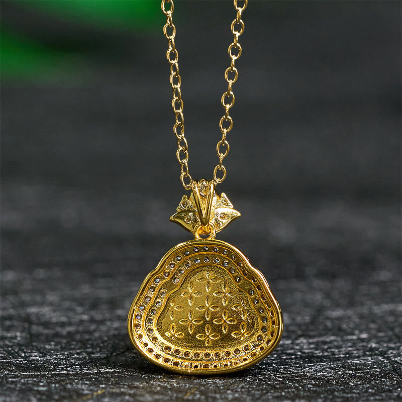 Buddha Stones 翡翠の笑い仏像豊かさと幸運のネックレスペンダント - image 4
