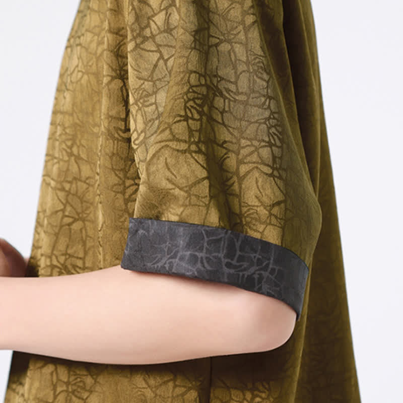 Buddha Stones 夏 レトロ クラックル 吉兆 雲柄 半袖 メンズ Tシャツ - image 11