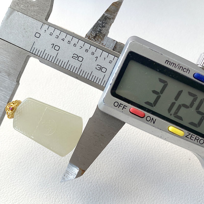 Buddha Stones 和田翡翠 925スターリングシルバー Omシンボル豊かさのネックレスペンダント - image 4