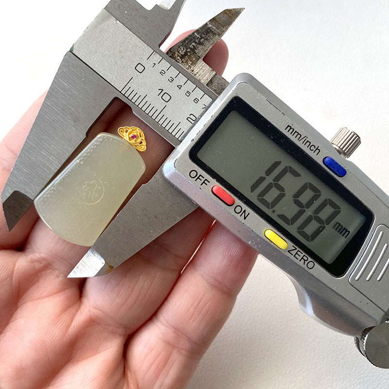 Buddha Stones 和田翡翠 925スターリングシルバー Omシンボル豊かさのネックレスペンダント - image 3