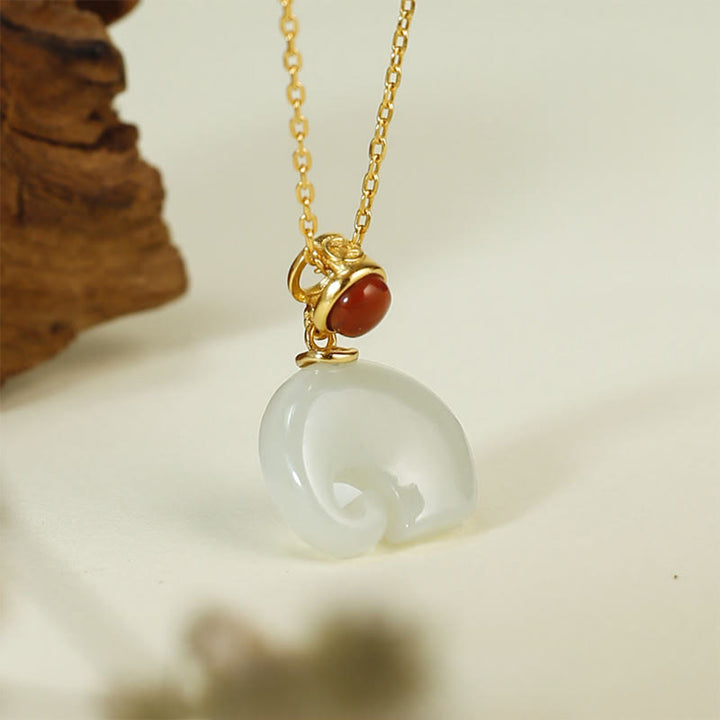 Buddha Stones 象の和田翡翠925スターリングシルバー幸運ネックレスペンダント - 和田翡翠 925スターリングシルバー（ペンダントサイズ：28.4×15.1mm） - image 8