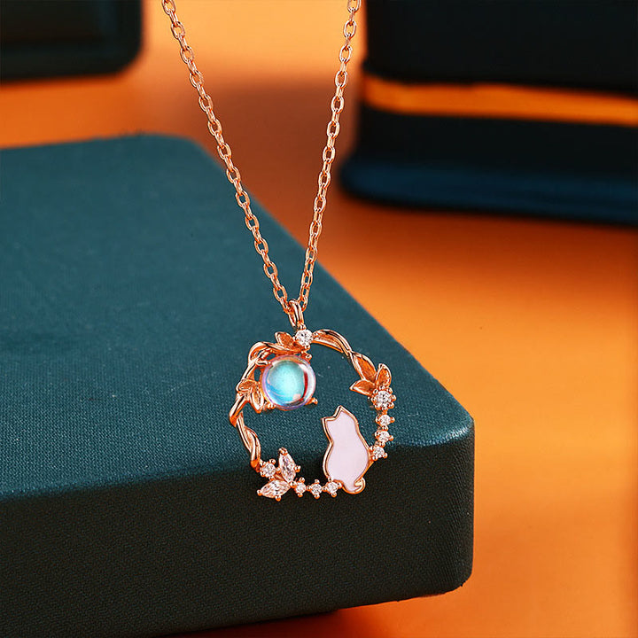 Buddha Stones 925スターリングシルバー 猫の花の良縁祈願のイヤリング ブレスレット ネックレス ペンダント - image 8