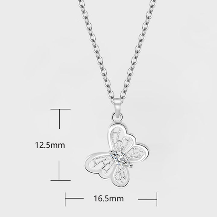 Buddha Stones 999スターリングシルバー製バタフライプロテクションネックレスペンダント - image 7