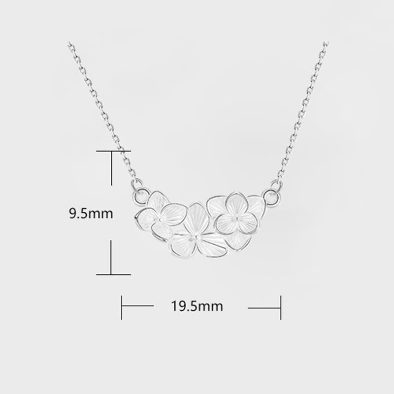 Buddha Stones 999スターリングシルバー製フラワー良縁祈願ネックレスペンダント - image 5