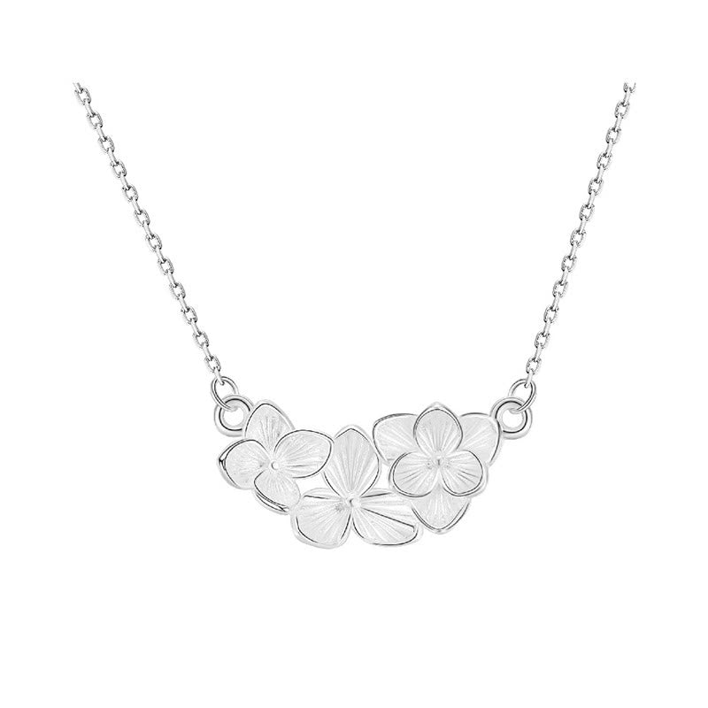 Buddha Stones 999スターリングシルバー製フラワー良縁祈願ネックレスペンダント - image 8