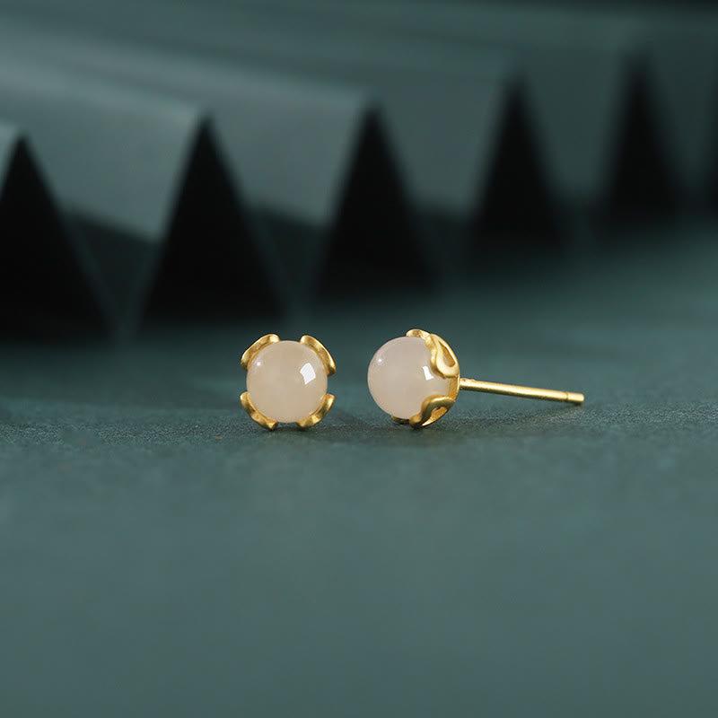 Buddha Stones 和田翡翠 925スターリングシルバー ハート型レースハーモニーイヤリング - image 3