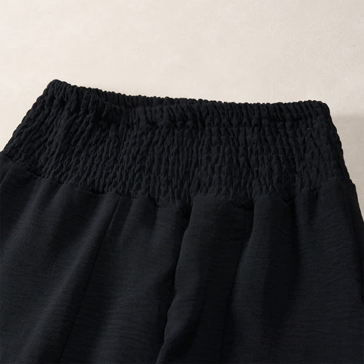 Buddha Stones レディース 夏用 ハイウエスト フルレングス ワイドレッグパンツ - image 6