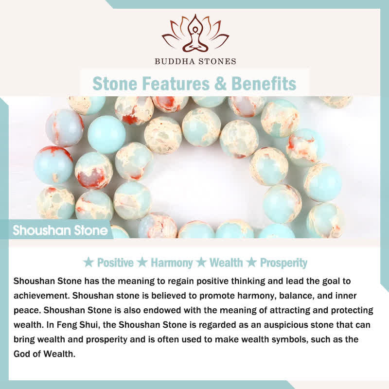 Buddha Stones ブルースポットジャスパー、グリーンアベンチュリン、天然樽型ビーズを使用した強さブレスレット - image 4