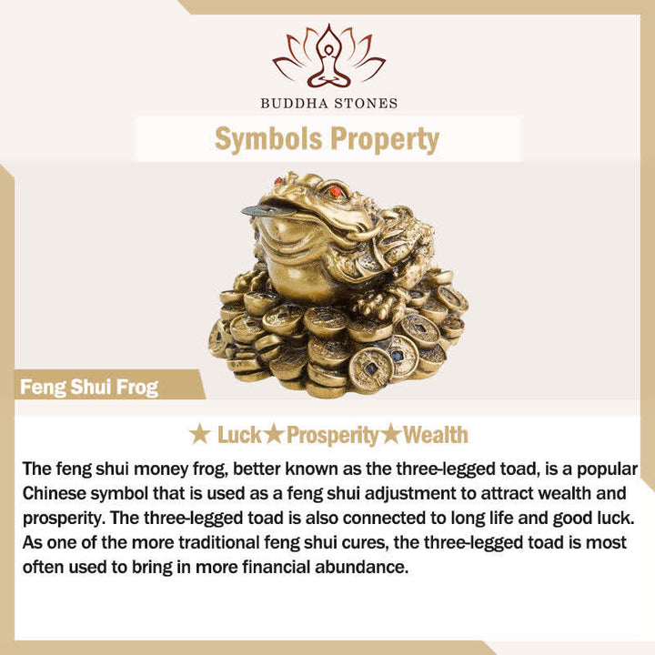 Buddha Stones ヴィンテージ真鍮製風水カエル豊かさリング（調節可能） - image 5