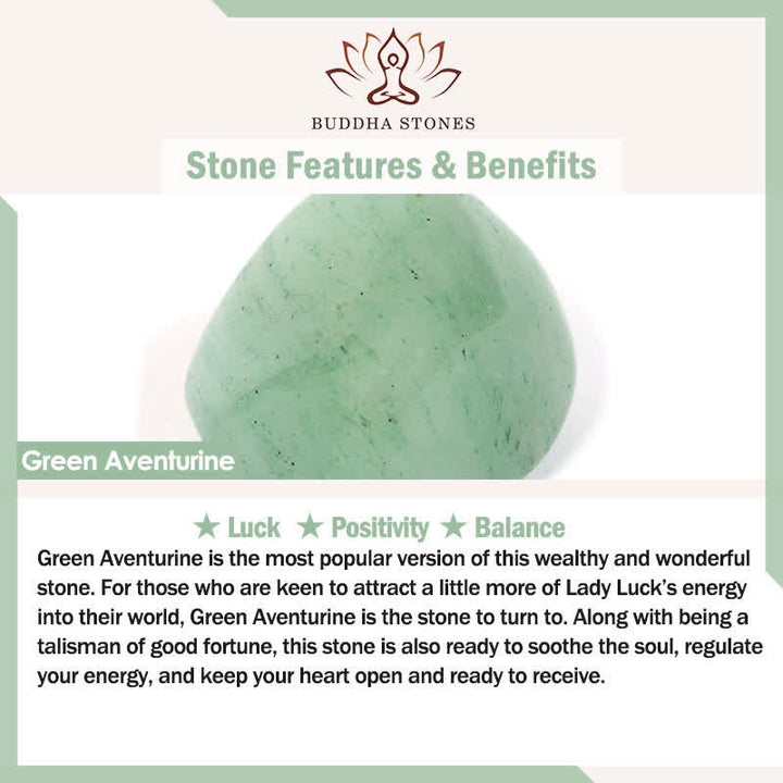 Buddha Stones グリーンアベンチュリン、タイガーアイ、サンストーンビーズの幸運ブレスレット - image 5