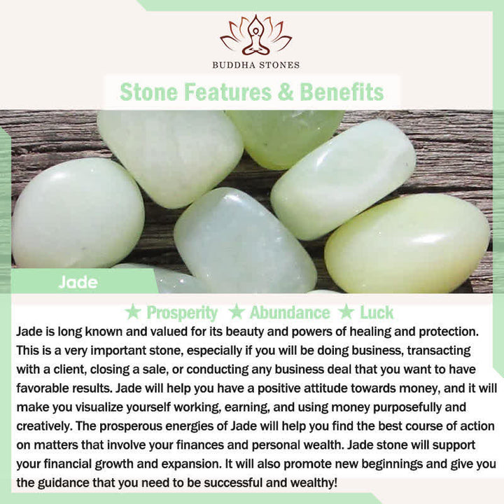 Buddha Stones 調節可能な翡翠の丸いビーズと赤紐のハーモニーブレスレット/アンクレット - image 6