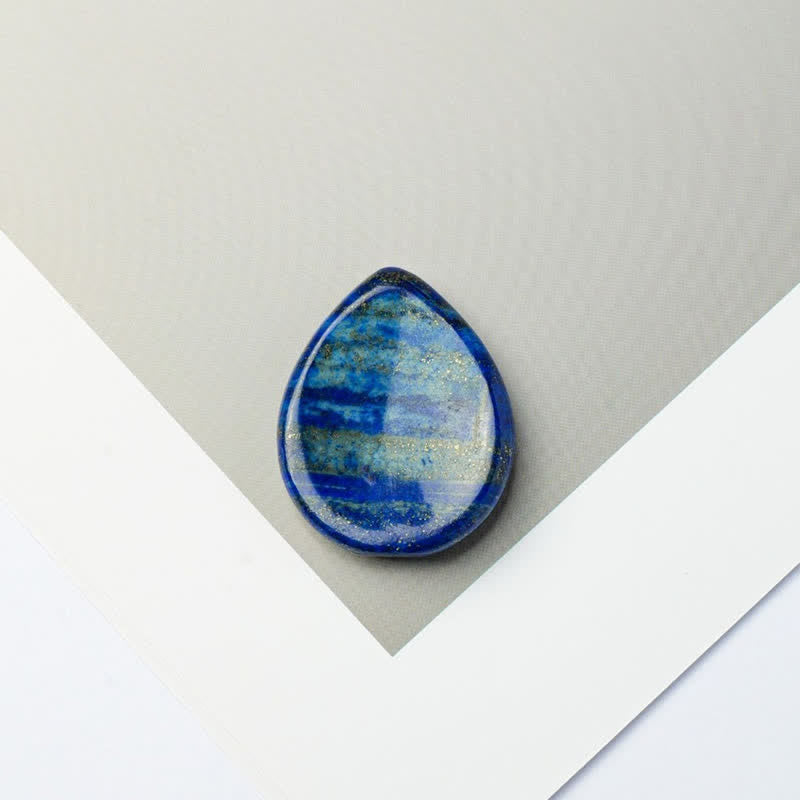 Buddha Stones ティアドロップ型お守りクリスタル装飾石 34×26×7.8cm - 天然ラピスラズリ（色合いは個体差があります） - 34×26×7.8mm - image 7