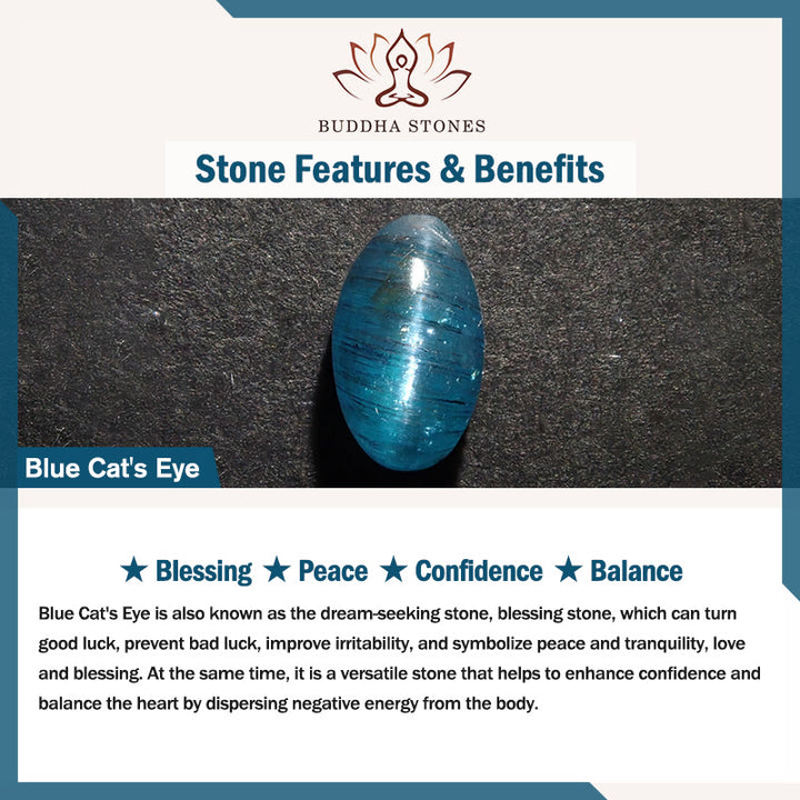 Buddha Stones キャッツアイ ドラゴン平和のお守りチャームインテュイション ネックレス - image 9