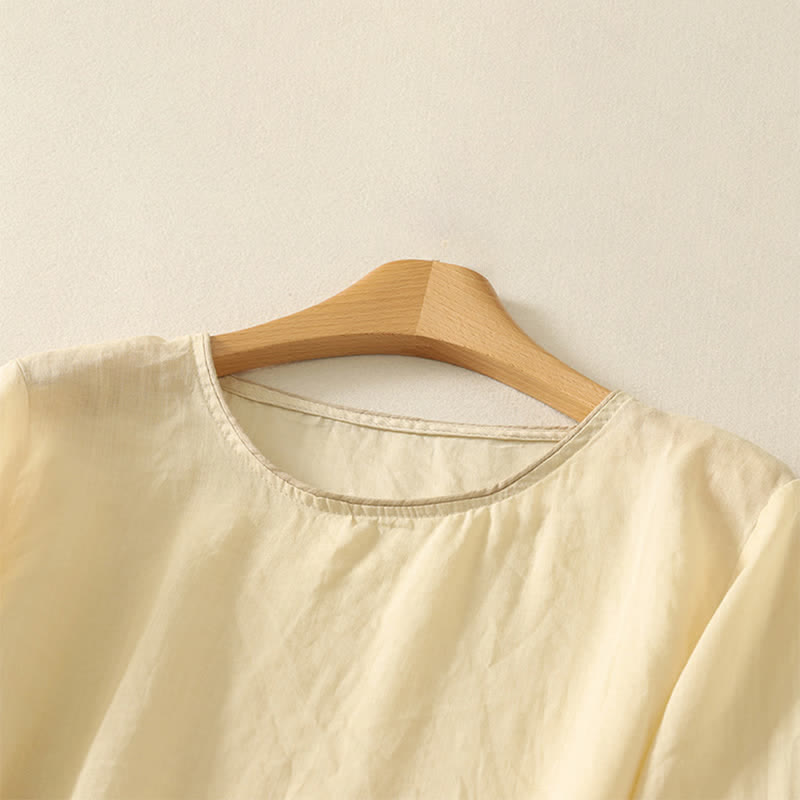 Buddha Stones 夏らしい花柄プリントのレディース半袖Tシャツ - image 11