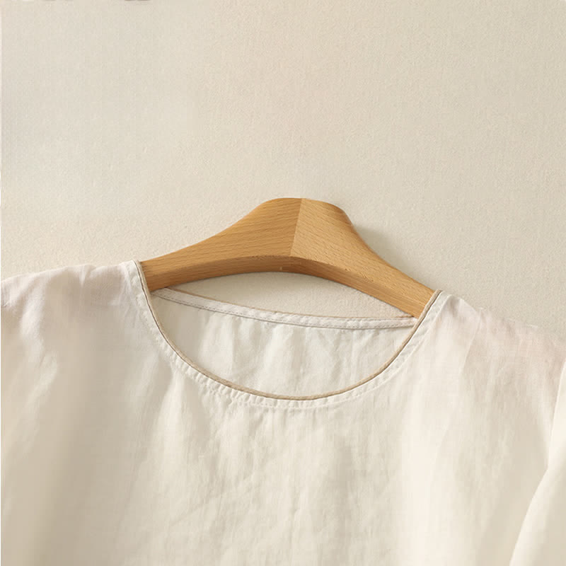 Buddha Stones 夏らしい花柄プリントのレディース半袖Tシャツ - image 17