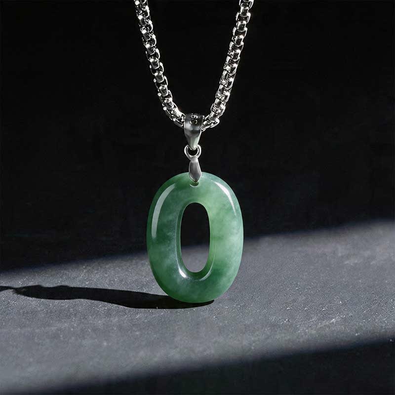 Buddha Stones 天然の0～9のエンジェルナンバージェイドチタン鋼チェーン豊かさネックレスペンダント - 0 - image 42