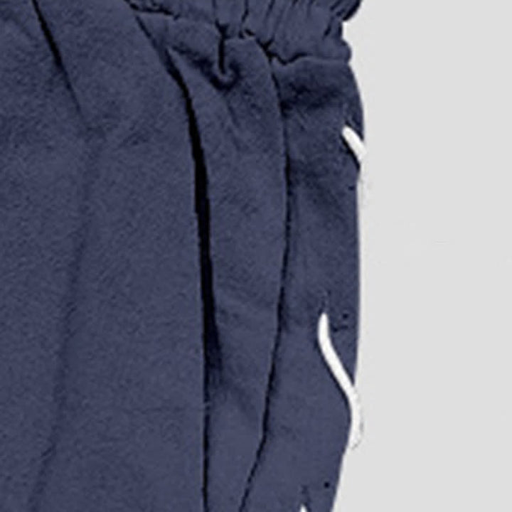 Buddha Stonesサマーカジュアル ドローストリング サイドスリット 無地 バミューダショーツ メンズ ストレートレッグパンツ ポケット付き - image 47