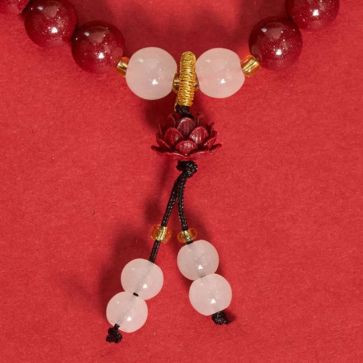 Buddha Stones 辰砂蓮悟りブレスレット - image 12