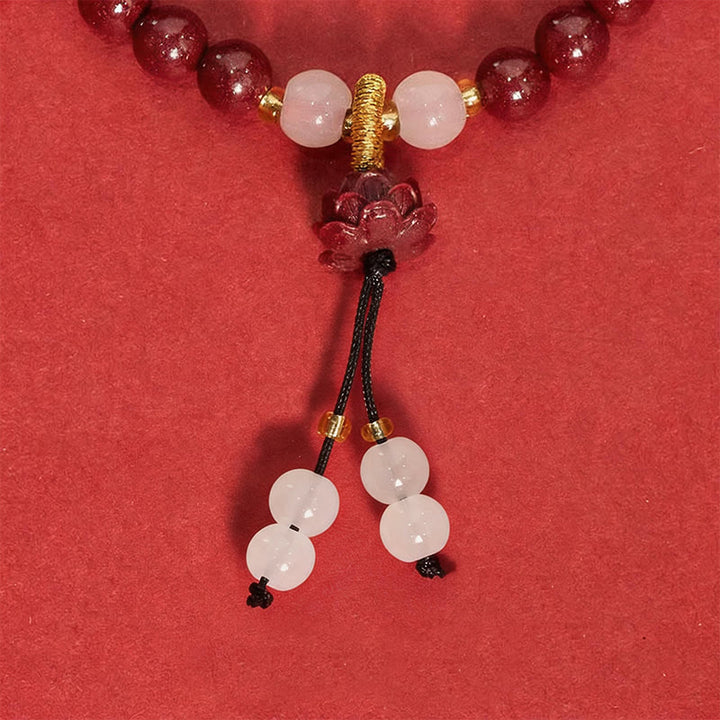 Buddha Stones 辰砂蓮悟りブレスレット - image 4