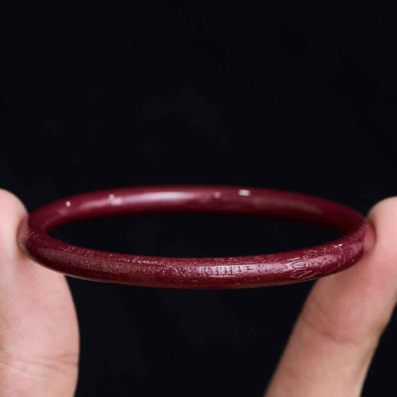Buddha Stones 辰砂無地般若心経ブレスレットバングル - image 11