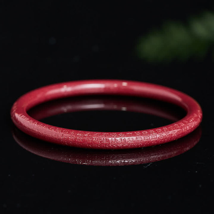 Buddha Stones 辰砂無地般若心経ブレスレットバングル - image 8