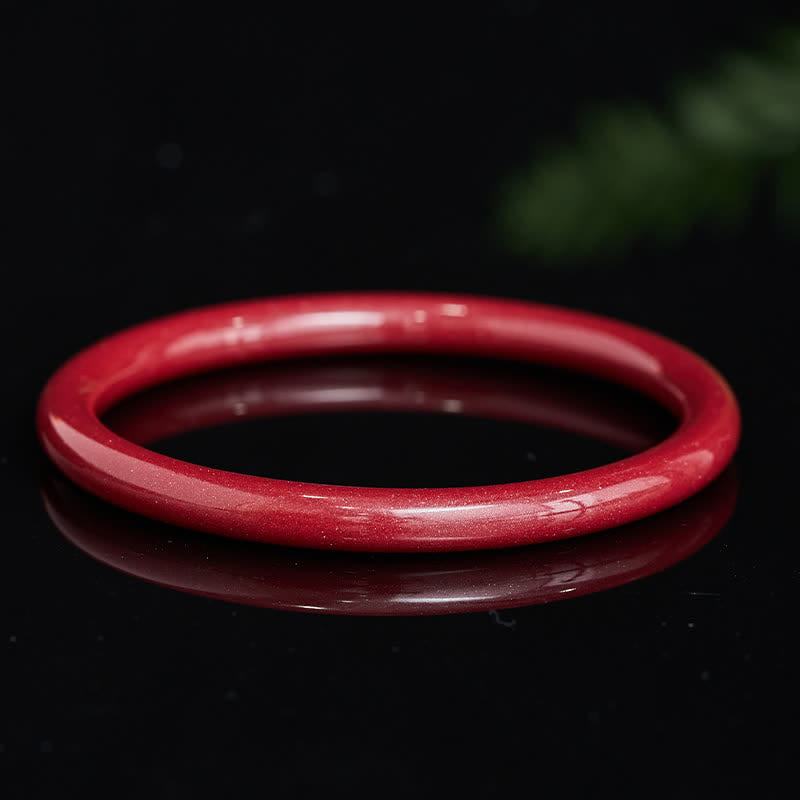 Buddha Stones 辰砂無地般若心経ブレスレットバングル - image 1