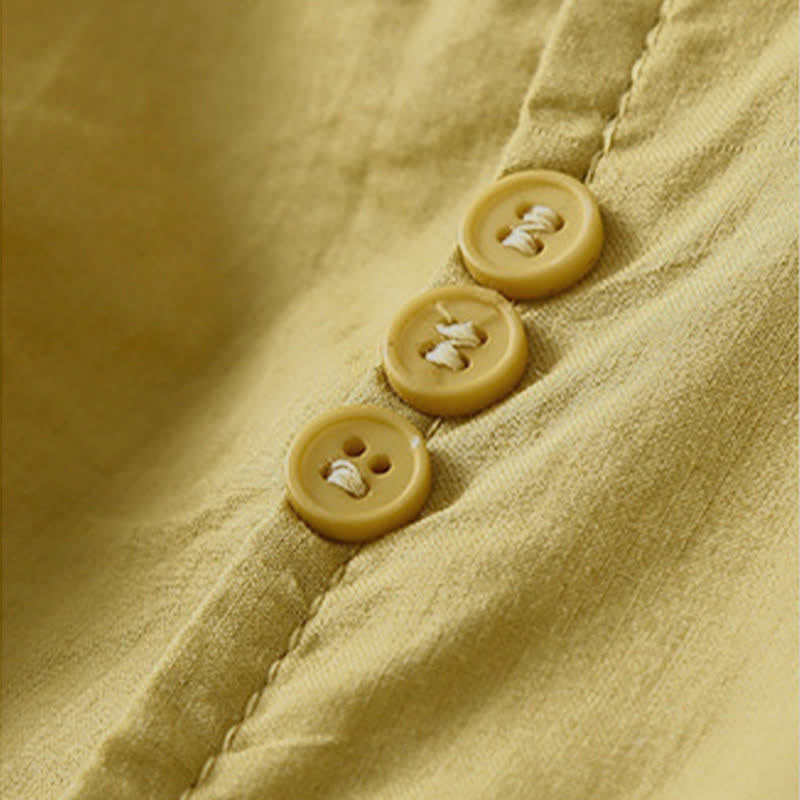 Buddha Stones 夏物カジュアルクルーネック刺繍フラワー柄レディース半袖Tシャツ - image 11
