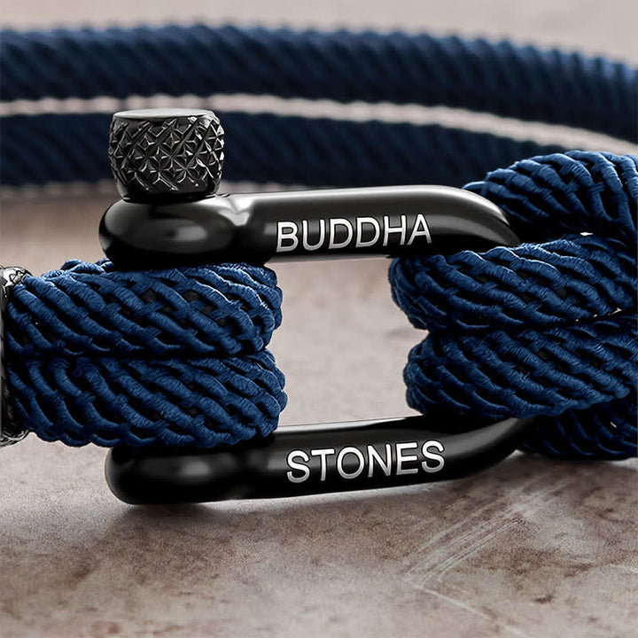 Buddha Stones チタン鋼製シャックルロープ強化ブレスレット - image 2