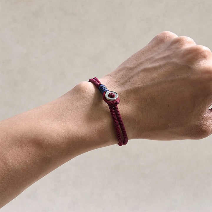 Buddha Stones 925スターリングシルバー製ダブルラップボタン守護ブレスレット - image 2
