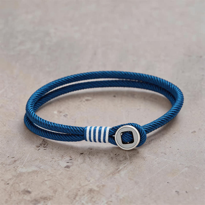 Buddha Stones 925スターリングシルバー製ダブルラップボタン守護ブレスレット - ピーコックブルー - 手首周り：7.9～8.2インチ（20～21cm） - image 9