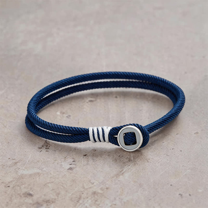 Buddha Stones 925スターリングシルバー製ダブルラップボタン守護ブレスレット - ネイビーブルー - 手首周り：7.9～8.2インチ（20～21cm） - image 13