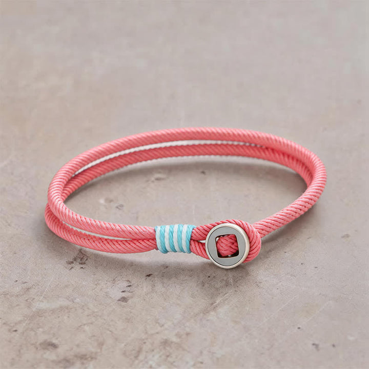 Buddha Stones 925スターリングシルバー製ダブルラップボタン守護ブレスレット - ピンク - 手首周り：7.9～8.2インチ（20～21cm） - image 12