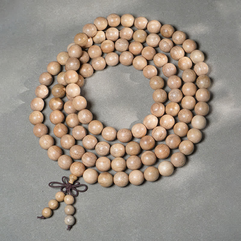 Buddha Stones 天然樟脳材製パーシビアランス108マーラー数珠 - 12mm - image 9