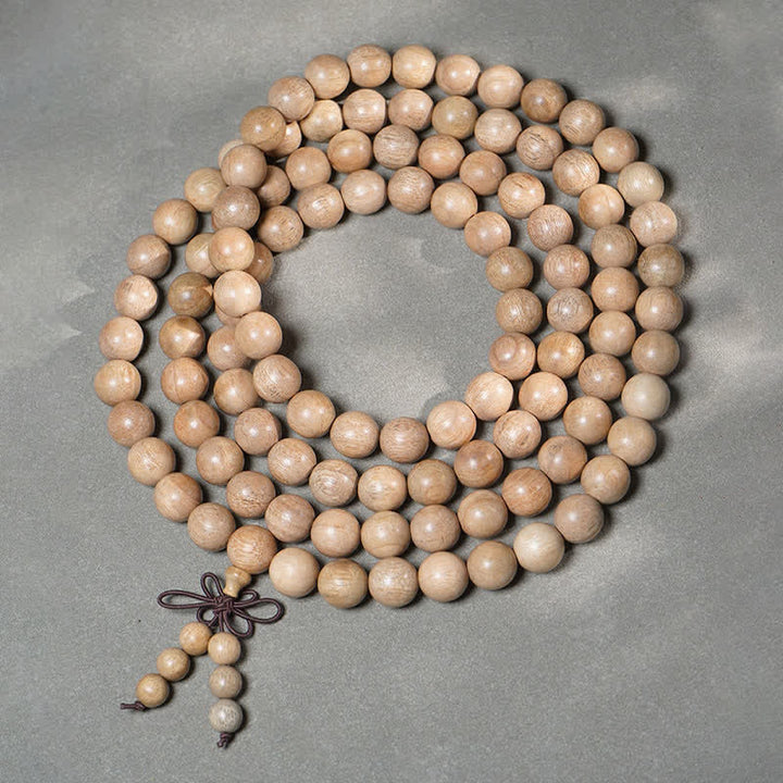 Buddha Stones 天然樟脳材製パーシビアランス108マーラー数珠 - 12mm - image 9